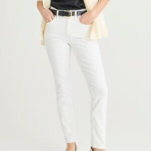 J.Crew White 9” Toothpick High Waist Skinny Jeans 27